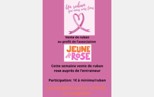 Vente de ruban rose